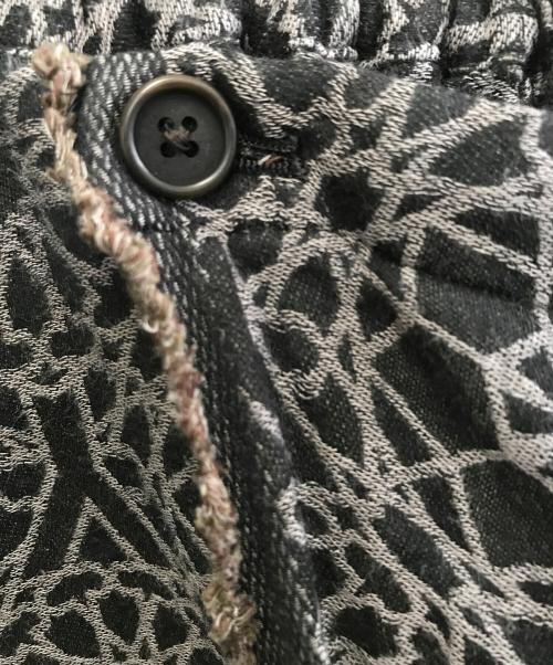 Yohji Yamamoto pour homme（ヨウジヤマモト プールオム）Yohji Yamamoto pour homme (ヨウジヤマモト プールオム) 総柄パンツ ブラック×グレー サイズ:3の古着・服飾アイテム