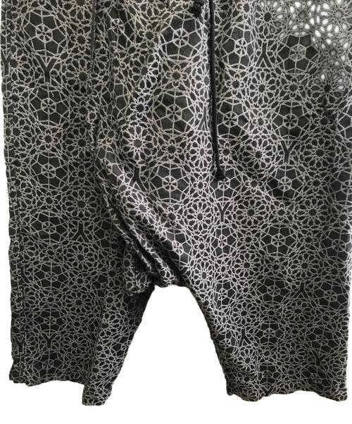 Yohji Yamamoto pour homme（ヨウジヤマモト プールオム）Yohji Yamamoto pour homme (ヨウジヤマモト プールオム) 総柄パンツ ブラック×グレー サイズ:3の古着・服飾アイテム