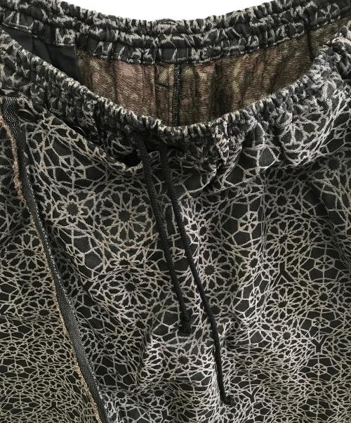 Yohji Yamamoto pour homme（ヨウジヤマモト プールオム）Yohji Yamamoto pour homme (ヨウジヤマモト プールオム) 総柄パンツ ブラック×グレー サイズ:3の古着・服飾アイテム