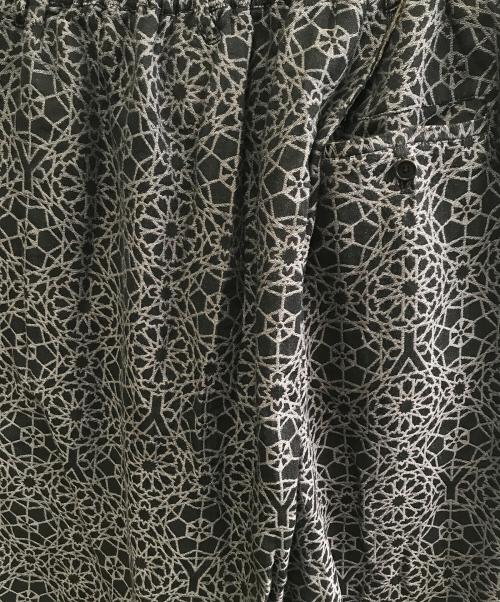 Yohji Yamamoto pour homme（ヨウジヤマモト プールオム）Yohji Yamamoto pour homme (ヨウジヤマモト プールオム) 総柄パンツ ブラック×グレー サイズ:3の古着・服飾アイテム