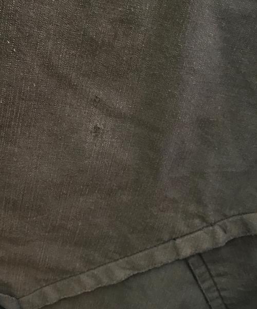 Yohji Yamamoto pour homme（ヨウジヤマモト プールオム）Yohji Yamamoto pour homme (ヨウジヤマモト プールオム) ダメージ加工レイヤードパンツ グリーン サイズ:3の古着・服飾アイテム