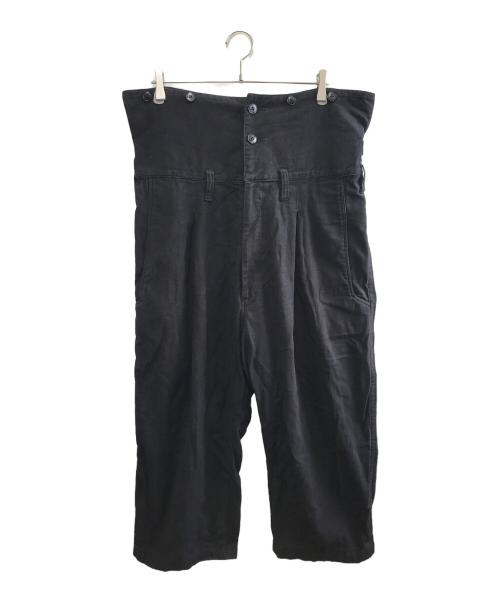 Yohji Yamamoto pour homme（ヨウジヤマモト プールオム）Yohji Yamamoto pour homme (ヨウジヤマモト プールオム) ハイウエストパンツ ブラック サイズ:4の古着・服飾アイテム