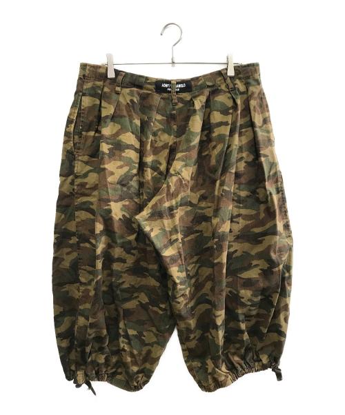 Yohji Yamamoto pour homme（ヨウジヤマモト プールオム）Yohji Yamamoto pour homme (ヨウジヤマモト プールオム) カモフラージュバルーンパンツ グリーン サイズ:3の古着・服飾アイテム