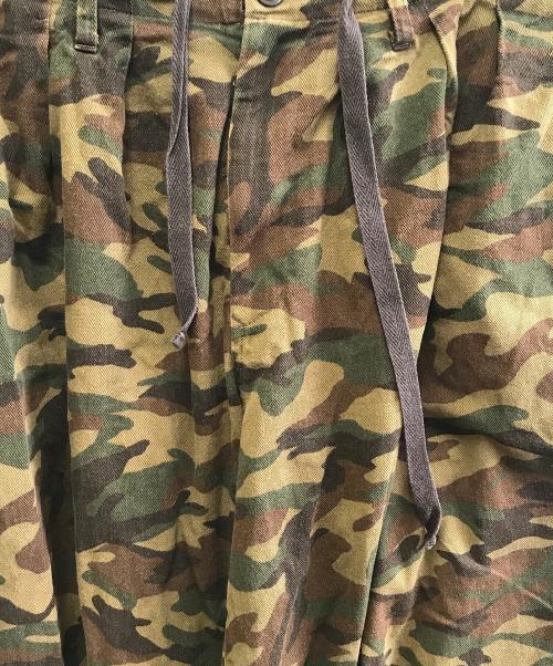 Yohji Yamamoto pour homme（ヨウジヤマモト プールオム）Yohji Yamamoto pour homme (ヨウジヤマモト プールオム) カモフラージュバルーンパンツ グリーン サイズ:3の古着・服飾アイテム