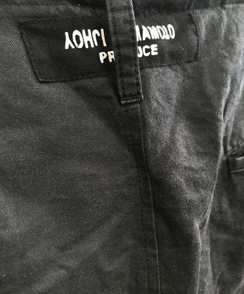 Yohji Yamamoto pour homme（ヨウジヤマモト プールオム）Yohji Yamamoto pour homme (ヨウジヤマモト プールオム) フラワーエンブロイダリーワイドロングパンツ ブラック サイズ:3の古着・服飾アイテム