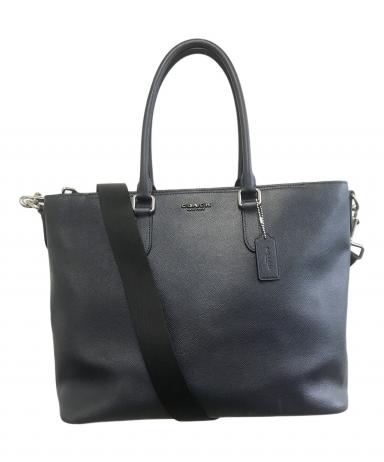 中古・古着通販】COACH (コーチ) 2WAYトートバッグ ネイビー｜ブランド