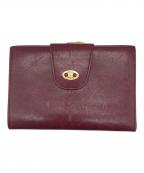 CELINEセリーヌ）の古着「3つ折り財布」｜ボルドー