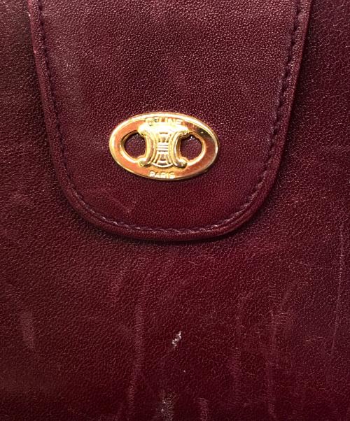 CELINE（セリーヌ）CELINE (セリーヌ) 3つ折り財布 ボルドーの古着・服飾アイテム