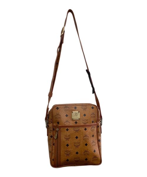 MCM（エムシーエム）MCM (エムシーエム) レザーショルダーバッグ ブラウンの古着・服飾アイテム