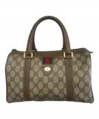 GUCCIグッチ）の古着「ミニボストンバッグ」｜ベージュ