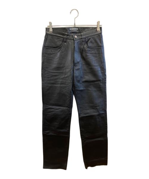 AVIREX（アヴィレックス）AVIREX (アヴィレックス) レザーパンツ ブラック サイズ:M　W76の古着・服飾アイテム