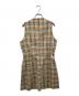 Burberry's (バーバリーズ) ノースリーブワンピース ベージュ×ブラック×レッド サイズ:L：10000円