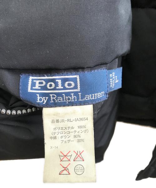 RALPH LAUREN（ラルフローレン）RALPH LAUREN (ラルフローレン) リバーシブルダウンジャケット ブラック サイズ:Lの古着・服飾アイテム
