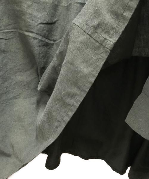 Y's（ワイズ）Y's (ワイズ) フーデッドプルオーバービッグワンピース グリーン サイズ:1の古着・服飾アイテム