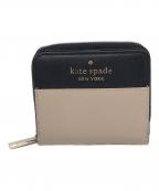 Kate Spadeケイトスペード）の古着「2つ折り財布」｜ブラック×アイボリー