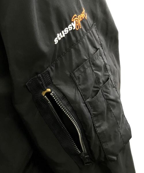 stussy sports（ステューシー スポーツ）stussy sports (ステューシー スポーツ) MA-1ジャケット ブラック サイズ:Mの古着・服飾アイテム