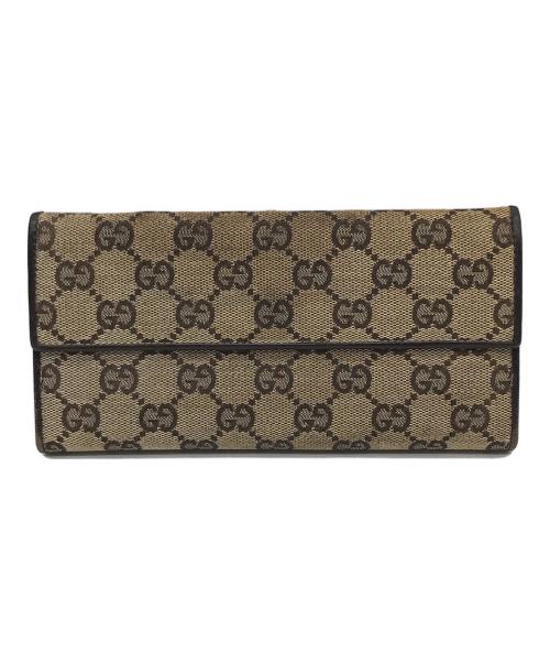 GUCCI（グッチ）GUCCI (グッチ) 長財布 ベージュの古着・服飾アイテム