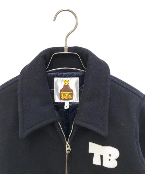 TERIYAKI SOURCE（テリヤキソース）TERIYAKI SOURCE (テリヤキソース) A BATHING APE (ア ベイシング エイプ) ウールジャケット ネイビー サイズ:Sの古着・服飾アイテム
