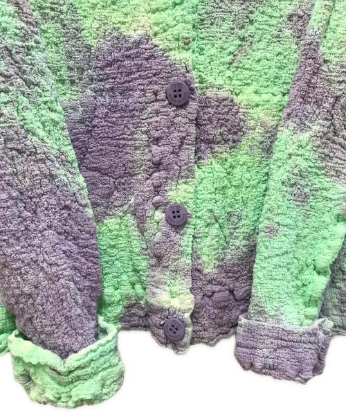 ISSEY MIYAKE me（イッセイ ミヤケ ミー）ISSEY MIYAKE ME (イッセイ ミヤケ ミー) カリフラワージャケット グリーン×パープル サイズ:記載なしの古着・服飾アイテム