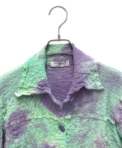 ISSEY MIYAKE me（イッセイ ミヤケ ミー）ISSEY MIYAKE ME (イッセイ ミヤケ ミー) カリフラワージャケット グリーン×パープル サイズ:記載なしの古着・服飾アイテム