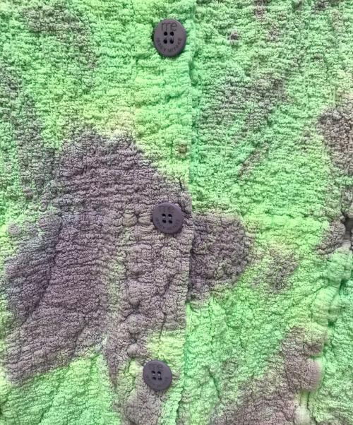 ISSEY MIYAKE me（イッセイ ミヤケ ミー）ISSEY MIYAKE ME (イッセイ ミヤケ ミー) カリフラワージャケット グリーン×パープル サイズ:記載なしの古着・服飾アイテム