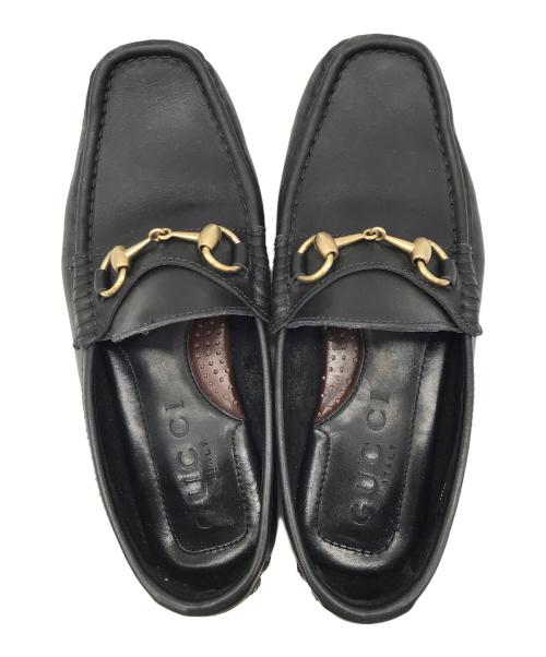GUCCI（グッチ）GUCCI (グッチ) ビットローファー ブラック サイズ:5Mの古着・服飾アイテム