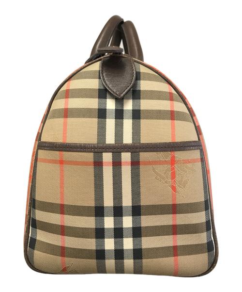 Burberry's（バーバリーズ）Burberry's (バーバリーズ) ミニボストンバッグ ベージュ×ブラウンの古着・服飾アイテム