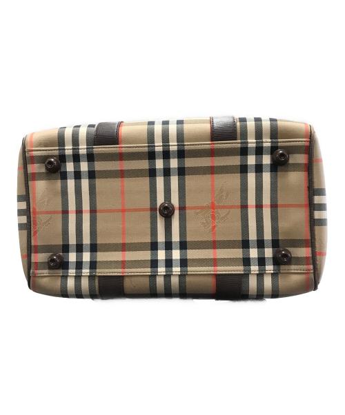 Burberry's（バーバリーズ）Burberry's (バーバリーズ) ミニボストンバッグ ベージュ×ブラウンの古着・服飾アイテム