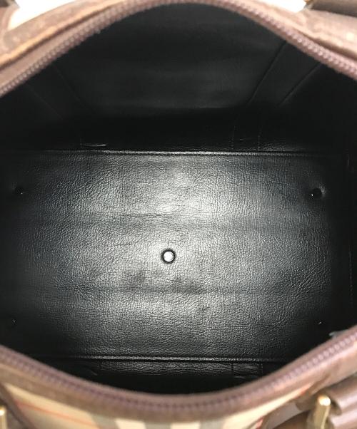 Burberry's（バーバリーズ）Burberry's (バーバリーズ) ミニボストンバッグ ベージュ×ブラウンの古着・服飾アイテム