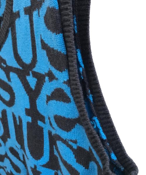 stussy（ステューシー）stussy (ステューシー) ニットベスト ブルー サイズ:Mの古着・服飾アイテム