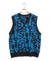 stussy（ステューシー）の古着「ニットベスト」｜ブルー