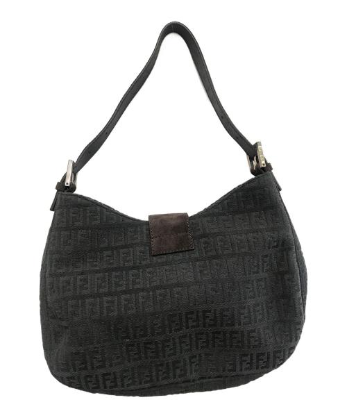 FENDI（フェンディ）FENDI (フェンディ) ショルダーバッグ ブラック×ブラウンの古着・服飾アイテム