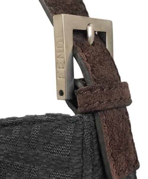 FENDI（フェンディ）FENDI (フェンディ) ショルダーバッグ ブラック×ブラウンの古着・服飾アイテム