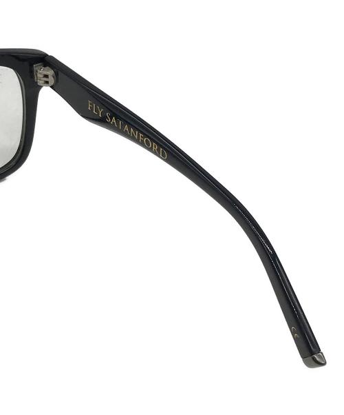 BLACK FLYS（ブラックフライズ）BLACK FLYS (ブラックフライズ) 伊達眼鏡 ブラックの古着・服飾アイテム