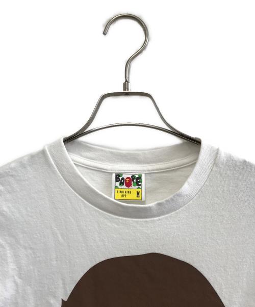 A BATHING APE（ア ベイシング エイプ）A BATHING APE (ア ベイシング エイプ) 半袖カットソー ホワイト サイズ:Mの古着・服飾アイテム