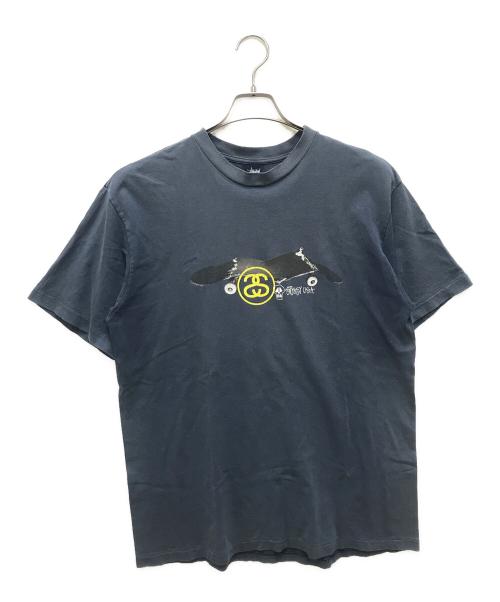 stussy（ステューシー）stussy (ステューシー) 半袖カットソー ネイビー サイズ:Lの古着・服飾アイテム