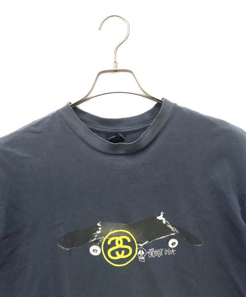 stussy（ステューシー）stussy (ステューシー) 半袖カットソー ネイビー サイズ:Lの古着・服飾アイテム