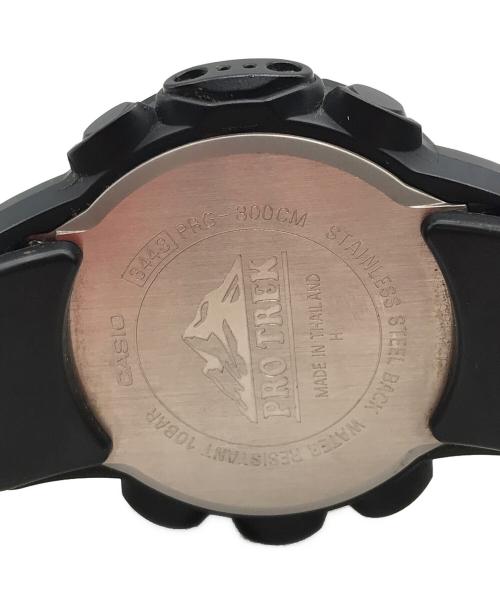 CASIO（カシオ）CASIO (カシオ) 腕時計 ブラック×オレンジの古着・服飾アイテム