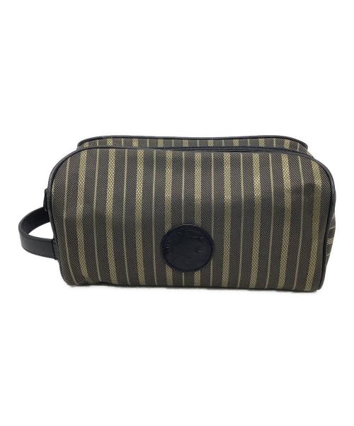 HUNTING WORLD（ハンティングワールド）HUNTING WORLD (ハンティングワールド) セカンドバッグ オリーブ×ゴールド×ブラックの古着・服飾アイテム