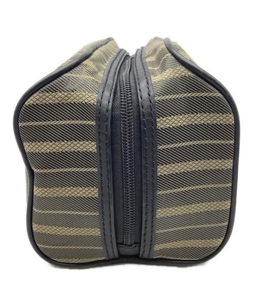 HUNTING WORLD（ハンティングワールド）HUNTING WORLD (ハンティングワールド) セカンドバッグ オリーブ×ゴールド×ブラックの古着・服飾アイテム