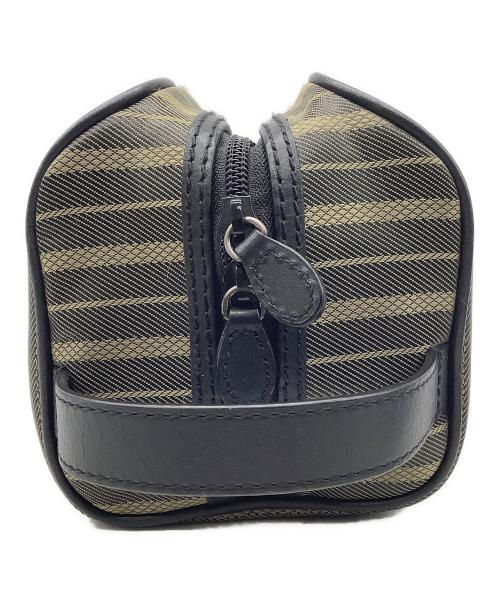 HUNTING WORLD（ハンティングワールド）HUNTING WORLD (ハンティングワールド) セカンドバッグ オリーブ×ゴールド×ブラックの古着・服飾アイテム