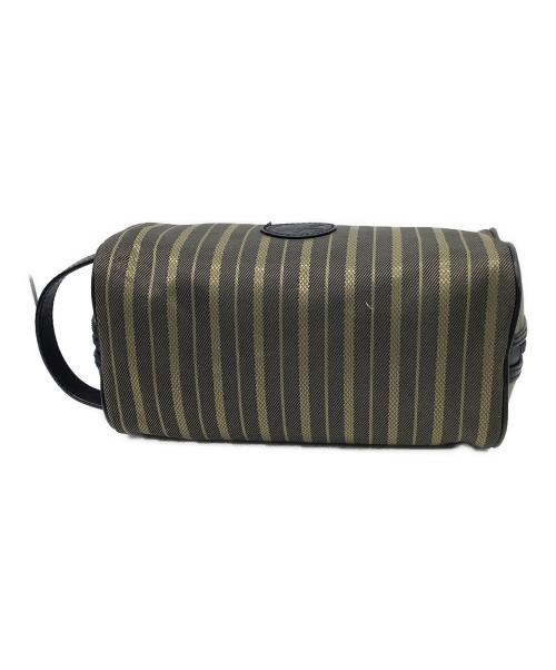 HUNTING WORLD（ハンティングワールド）HUNTING WORLD (ハンティングワールド) セカンドバッグ オリーブ×ゴールド×ブラックの古着・服飾アイテム