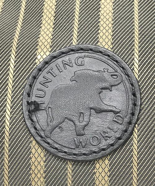 HUNTING WORLD（ハンティングワールド）HUNTING WORLD (ハンティングワールド) セカンドバッグ オリーブ×ゴールド×ブラックの古着・服飾アイテム