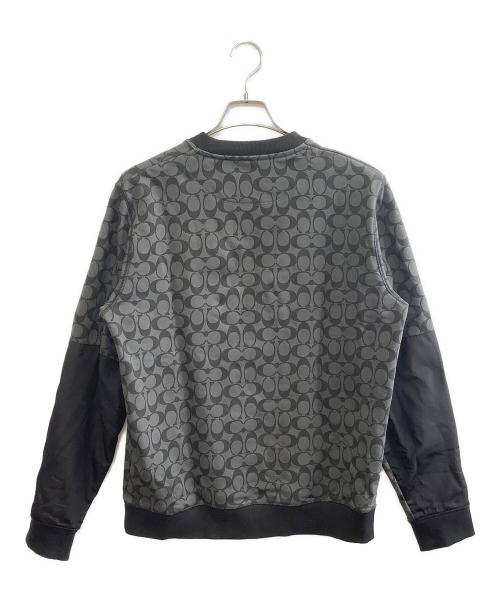 COACH（コーチ）COACH (コーチ) シグネチャークルーネックスウェット ブラック サイズ:Mの古着・服飾アイテム