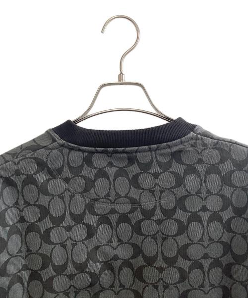 COACH（コーチ）COACH (コーチ) シグネチャークルーネックスウェット ブラック サイズ:Mの古着・服飾アイテム
