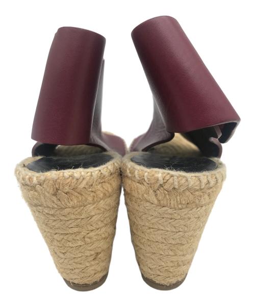 CELINE（セリーヌ）CELINE (セリーヌ) ウェッジソールサンダル ベージュ×ブラウン サイズ:36の古着・服飾アイテム