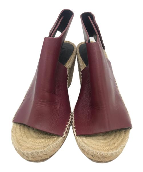 CELINE（セリーヌ）CELINE (セリーヌ) ウェッジソールサンダル ベージュ×ブラウン サイズ:36の古着・服飾アイテム