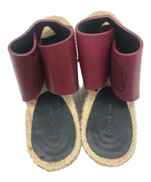 CELINE（セリーヌ）CELINE (セリーヌ) ウェッジソールサンダル ベージュ×ブラウン サイズ:36の古着・服飾アイテム