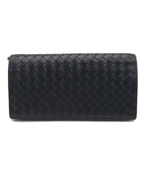 BOTTEGA VENETA（ボッテガベネタ）BOTTEGA VENETA (ボッテガベネタ) 長財布 ブラックの古着・服飾アイテム