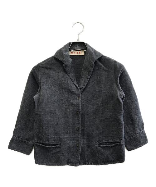 MARNI（マルニ）MARNI (マルニ) シルクジャケット ブラック サイズ:38の古着・服飾アイテム